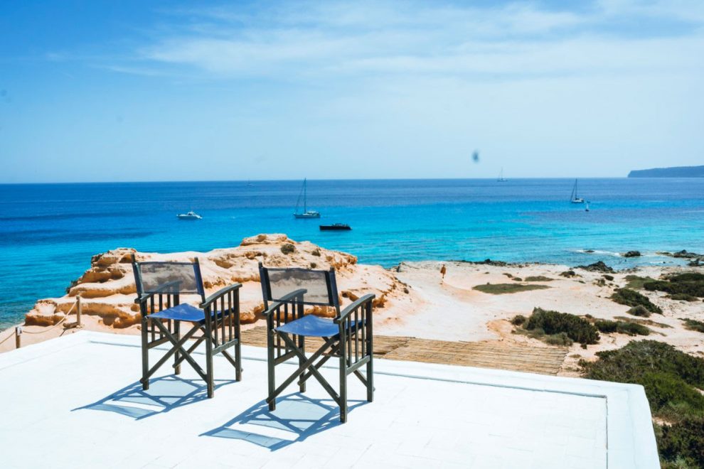 CASA EN CALA EN BASTER Vistas al mar desde la casa